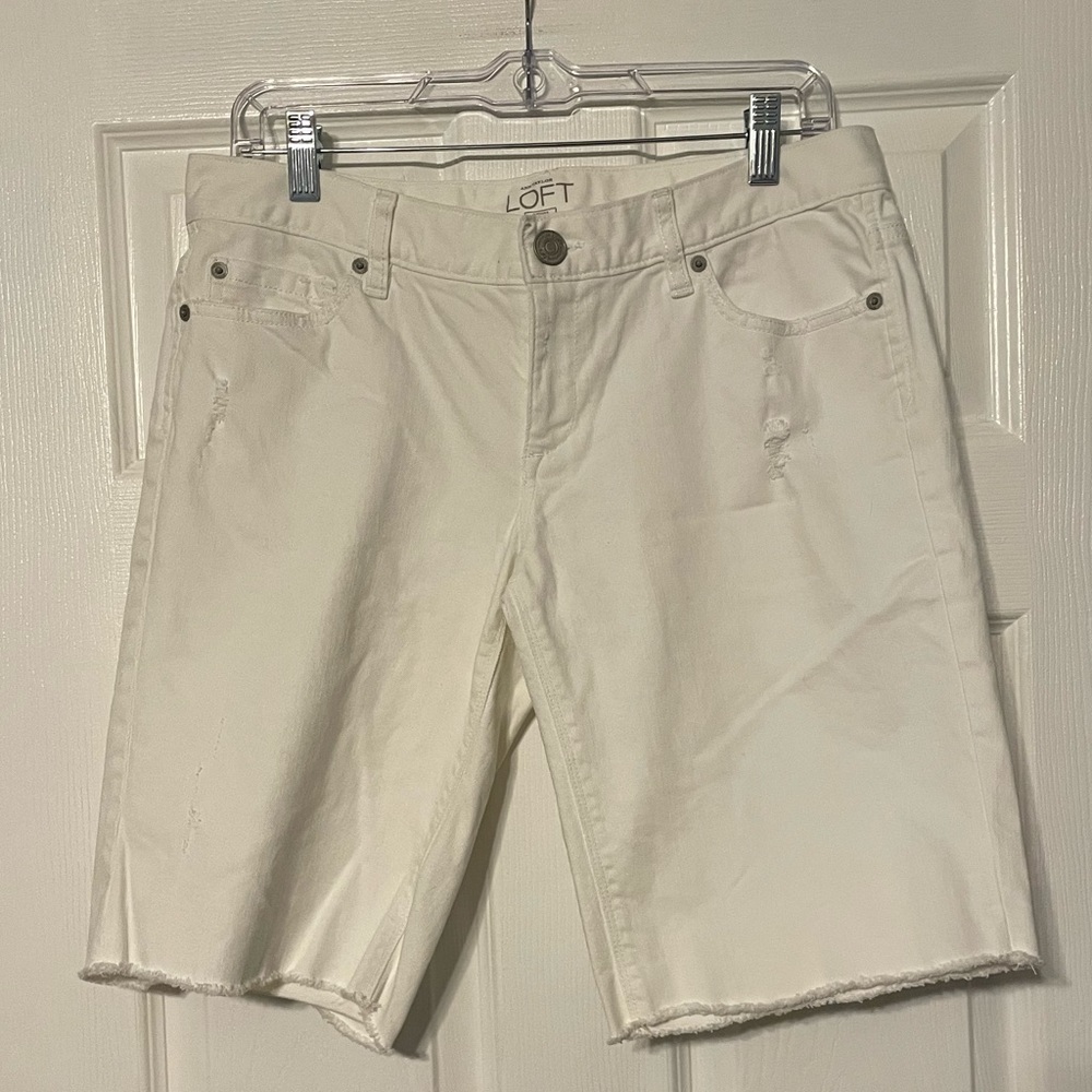 Loft Distressed Denim Shorts